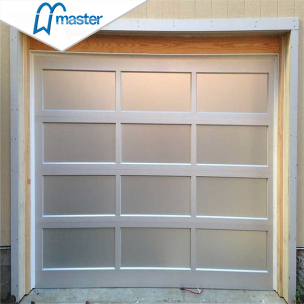 Aluminum Alloy Roller Overhead Sectional Plexiglass/Glass Garage Door Low Cost on China WDMA