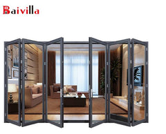 Aluminum Bi Fold Window Double Sliding Folding Glass Window on China WDMA