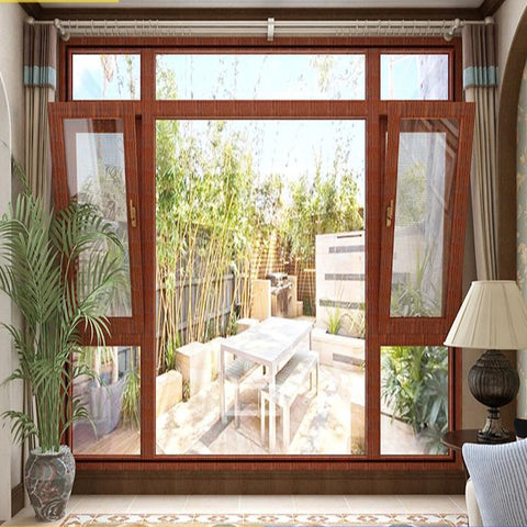 Aluminum Broken Bridge Casement Windows Comfortable Space Aluminium Double Glazed Window on China WDMA