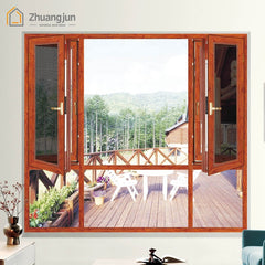 Aluminum Casement Glass Window Frame with Intergrated Stainless Steel Screen on China WDMA