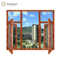 Aluminum Casement Glass Window Frame with Intergrated Stainless Steel Screen on China WDMA