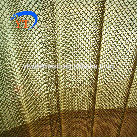 Aluminum Chain Link Curtain usded as doorway fly screen and room divider on China WDMA