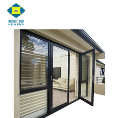 Aluminum Double Glass Casement Screen Door on China WDMA