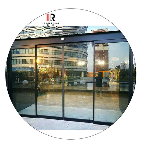 Aluminum Frame Automatic Sliding Door Profile For Hotel, Airport, Hopital,Shopping Malls, commercial and residential buildings on China WDMA