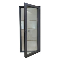 Aluminum Frame Casement Glass Door For Home and Office on China WDMA