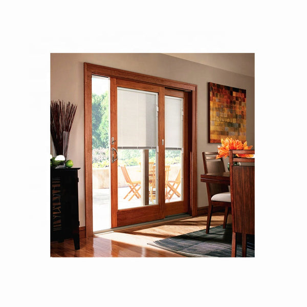 Aluminum Glass Sliding Patio Door with Blinds Inside on China WDMA