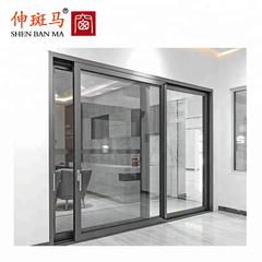 Aluminum Mesh 3 Panel Track Glass Patio Door Price Mosquito Net Sliding Screen Door on China WDMA