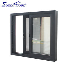 Aluminum Slider Window with double tempered glazed on China WDMA