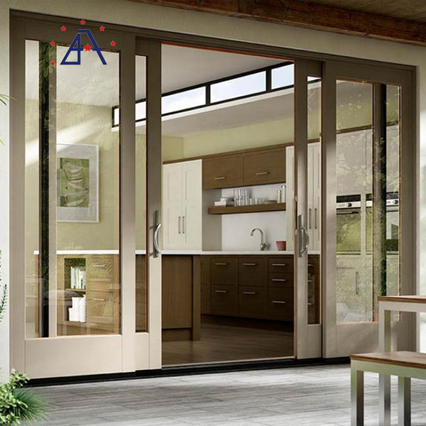 Aluminum Sliding Doors with Tempered Glass on China WDMA