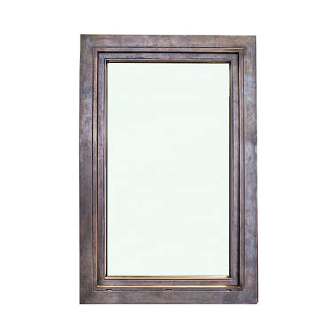 Aluminum Wood Windows Double Glass interior glass French casement Window on China WDMA