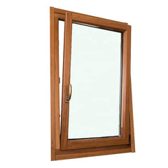 Aluminum Wood Windows Double Glass interior glass French casement Window on China WDMA