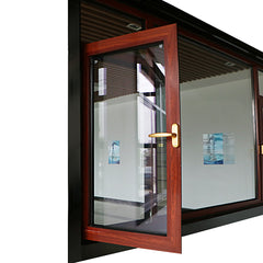 Aluminum alloy double casement sash hollow glass window price philippines on China WDMA