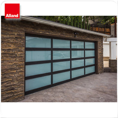 Aluminum alloy material frosted glass garage door and sectional garage door on China WDMA