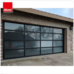 Aluminum alloy material frosted glass garage door and sectional garage door on China WDMA