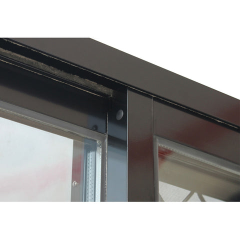 Aluminum commerical large sliding glass door with security screen on China WDMA