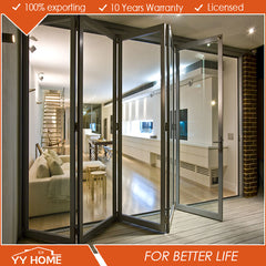 Aluminum frame bifold door with double glazed on China WDMA