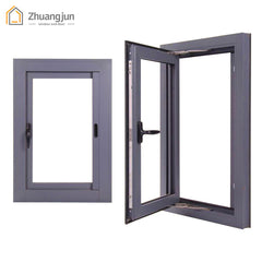 Aluminum frame casement swing window double glaze on China WDMA