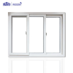 Aluminum frame glass 3 tracks sliding window on China WDMA