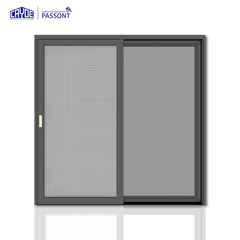 Aluminum frame glass 3 tracks sliding window on China WDMA