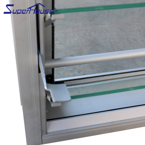 Aluminum frame glass blade louvre window price of glass jalousie on China WDMA