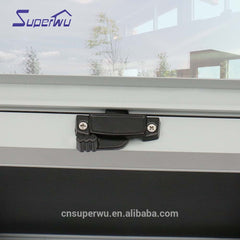 Aluminum single hung windows double glazed dust proof window with flyscreen on China WDMA