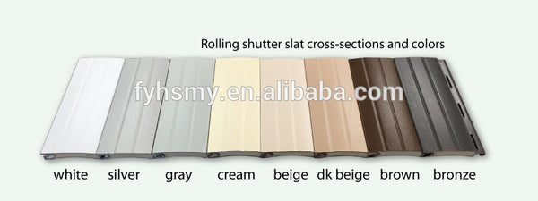 Aluminum slat for roller shutter doors/windows made in china,37/42/50/55/65/77/100/120mm on China WDMA