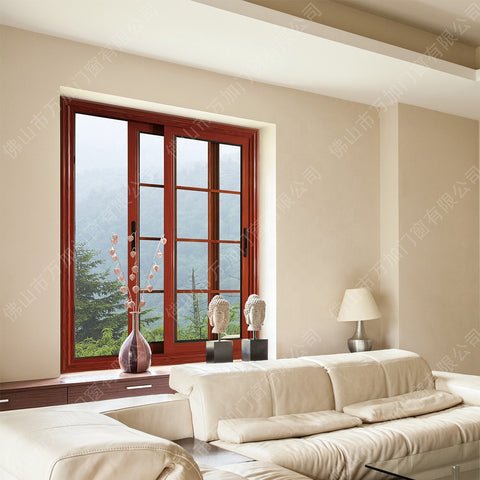 Aluminum sliding double glazed window for house