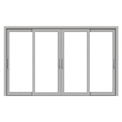 Aluminum sliding garage glass door / aluminum shop storefront door on China WDMA