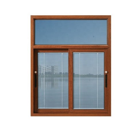 Aluminum sliding window Aluminum frame with blinds inside on China WDMA