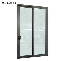 Aluminum tempered glass entry sliding door 2019 commercial door design on China WDMA