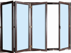 Aluminum tempered glass interior aluminum folding glass patio doors on China WDMA