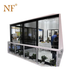 Aluminum triple sliding track glass door on China WDMA