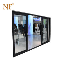 Aluminum triple sliding track glass door on China WDMA