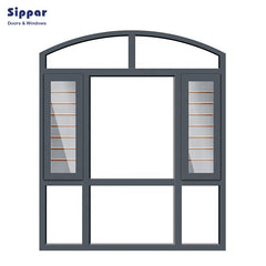 Aluminum window frames mosquito netting designs aluminum casement window with hollow glass on China WDMA