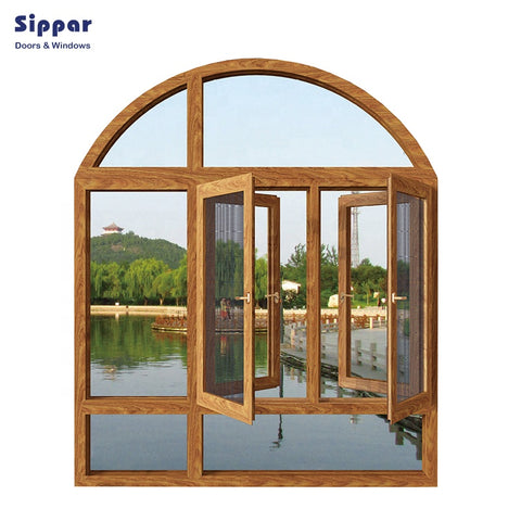 Aluminum window frames mosquito netting designs aluminum casement window with hollow glass on China WDMA