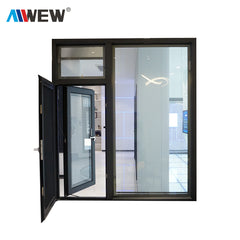 Alwew High Quality Tempered glass windows/french casement window on China WDMA