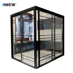 Alwew lower track interior french glass sliding door/smart door for kitchen door on China WDMA