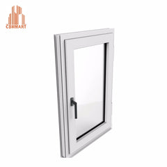 America style upvc windows and doors prices manufacturers Horizontal impact white profile pvc sliding glass windows on China WDMA