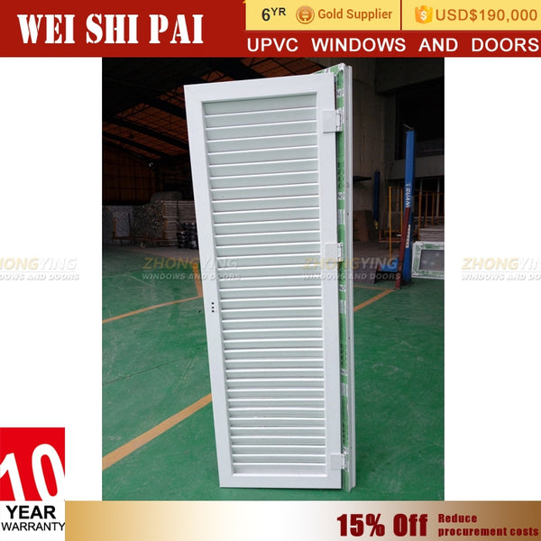 American Standard Vinyl Louvered French Doors , White Upvc Door Louvre Lowes on China WDMA on China WDMA