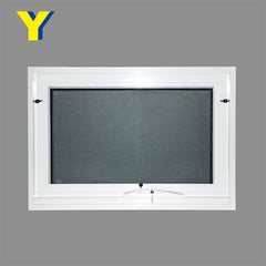 Anti-theft Aluminium Cladding UPVC Pull-push Awning windows Double Glazing Bathroom Window on China WDMA