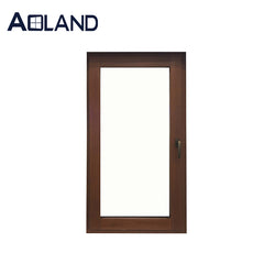 Aoland aluminium wood grain french casement windows with AS 2047 on China WDMA