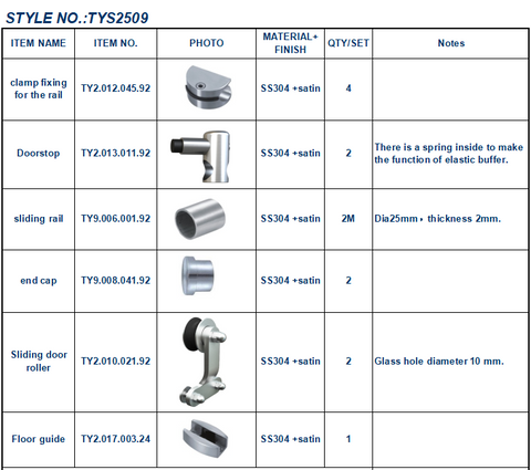 Arc Triangle Sliding Door System Top Mount Single Rail Stainless Steel Glass Fittings Slider Track Set on China WDMA