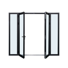 As2047 standard soundproof aluminum patio balcony double glaze french glass door/casement door for balcony on China WDMA