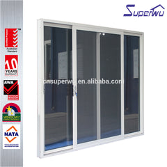 Australia certificated white aluminium sliding windows and door with double insulated glass on China WDMA