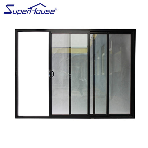 Australia standard exterior use most popular design 3 panel sliding patio door with fiberglass flyscreen on China WDMA