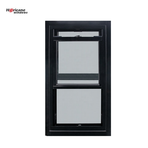 Australian standard aluminium frame single double hung sliding glass windows for sale