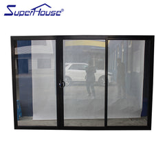 Australian standard as2047 double glazed sound proof aluminium sliding glass doors and windows on China WDMA