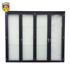 Bahamas modern style double laminated safety glass patio sliding accordion bifold doors on China WDMA