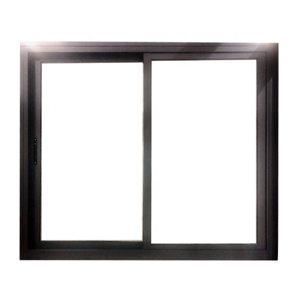 Balcony standard glass double pane sliding window aluminum frame size on China WDMA