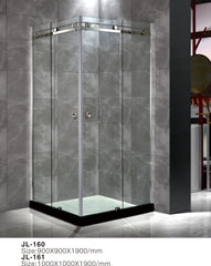 Bathroom glass sliding shower screen 3 panel shower door on China WDMA